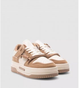 Sneakers À Plateforme En Khaki