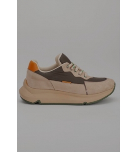 Sneakers À Plateforme En Khaki